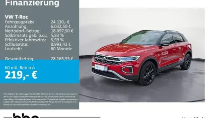 Gebraucht VW T-Roc Style 150 PS (110 kW) 2023 Rot SUV