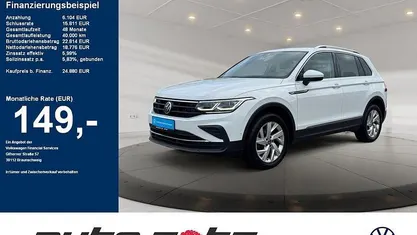 Weiß Gebraucht 2021 VW Tiguan Life SUV | 24.880 € (Fairer Preis)