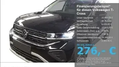Gebraucht VW T-Cross Goal 95 PS (69 kW) 2025 Schwarz SUV