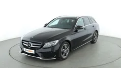Schwarz Gebraucht 2017 Mercedes C300 AMG line Kombi | 25.790 € (Fairer Preis)