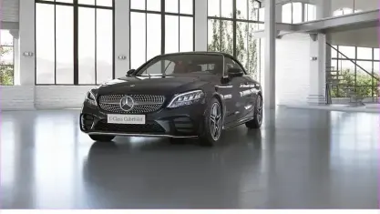 Gebraucht Mercedes C200 AMG line 184 PS (135 kW) 2021 Obsidianschwarz Cabrio