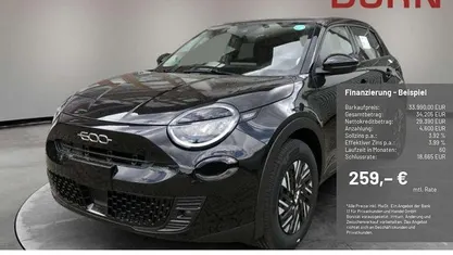 Neu Fiat 600E Red 114 kW (156 PS) 2025 Schwarz SUV