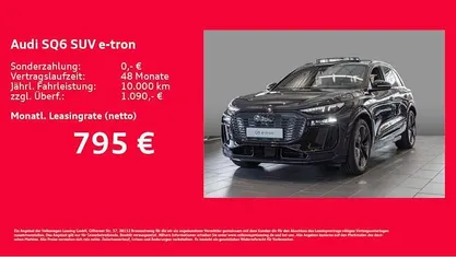 Neu Audi SQ6 e-tron Ambiente 380 kW (517 PS) 2025 Blau SUV