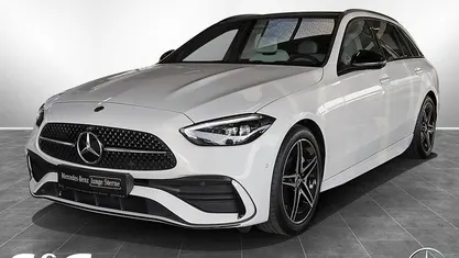 Gebraucht Mercedes C200 AMG 163 PS (119 kW) 2024 Unilack polarweiß Kombi