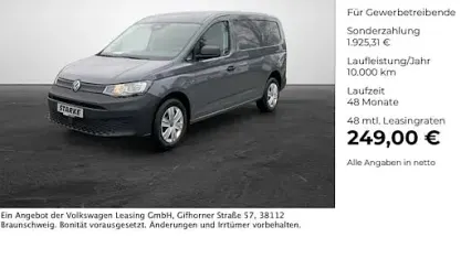 Ny VW Caddy 102 HK (75 kW) 2026 Grå MPV