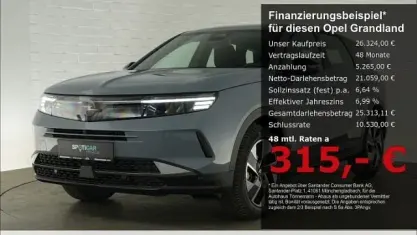 Neu Opel Grandland X Edition 145 PS (106 kW) 2025 Grau SUV