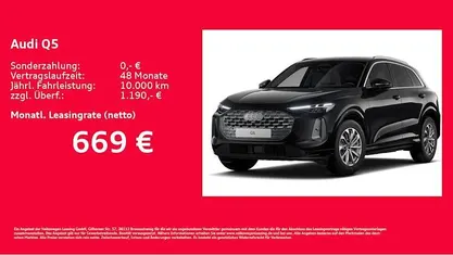 Neu Audi Q5 S-Line 204 PS (150 kW) 2026 Schwarz SUV