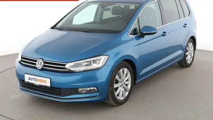 Gebraucht VW Touran Highline 150 PS (110 kW) 2017 Blau Van / Kleinbus