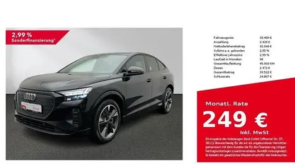 Gebraucht Audi Q4 Sportback e-tron Sport 150 kW (204 PS) 2022 Schwarz SUV