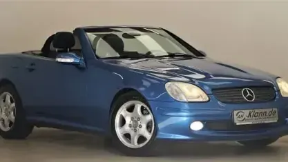 Gebraucht Mercedes SLK200 163 PS (119 kW) 2001 Lazulithblau metallic Cabrio
