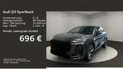 Neu Audi Q3 Sportback Ambiente 272 PS (200 kW) 2026 Daytonagrau perleffekt SUV