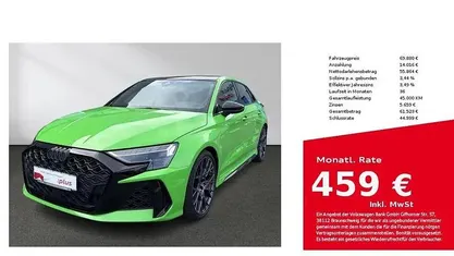 Second-hand Audi RS3 Sportback 400 CP (294 kW) 2025 Verde Hatchback