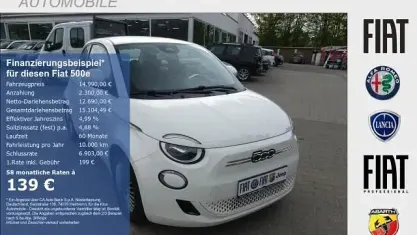 Second-hand Fiat 500e Icon 69 kW (95 CP) 2023 Alb Hatchback