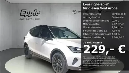 Grau Neu 2025 Seat Arona Black Edition SUV | 27.490 € (Fairer Preis)