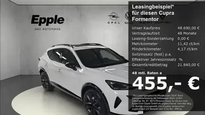 Neu Cupra Formentor VZ 272 PS (200 kW) 2026 Schwarz SUV