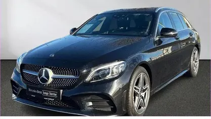 Schwarz Gebraucht 2020 Mercedes C220 AMG Limousine | 26.880 € (Fairer Preis)
