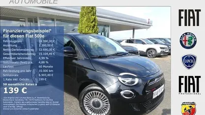 Gebraucht Fiat 500e Icon 69 kW (95 PS) 2023 Schwarz Limousine