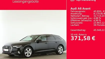 Schwarz Gebraucht 2023 Audi A6 Sport Kombi | 37.899 € (Fairer Preis)