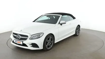 Gebraucht Mercedes C180 AMG line 156 PS (114 kW) 2019 Weiß Cabrio