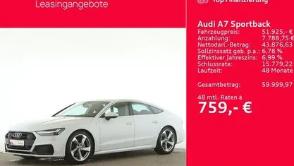 Gebraucht Audi A7 Sport 286 PS (210 kW) 2023 Weiß Limousine