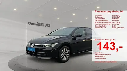 Gebraucht VW Golf VIII Goal 116 PS (85 kW) 2025 Schwarz Limousine