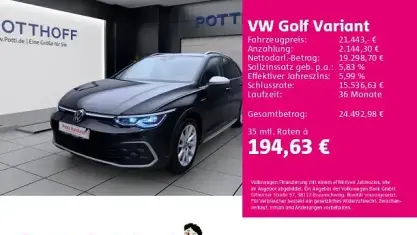 Gebraucht VW Golf Alltrack 200 PS (147 kW) 2023 Schwarz Kombi