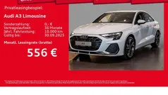 Gletscherweiß metallic Gebraucht 2025 Audi A3 S-Line Limousine | 40.770 € (Guter Preis)