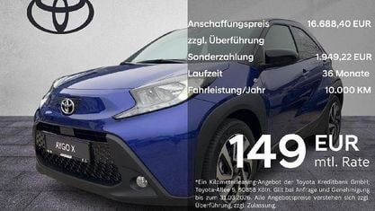 Neu Toyota Aygo X 72 PS (52 kW) 2025 Juniper blue SUV