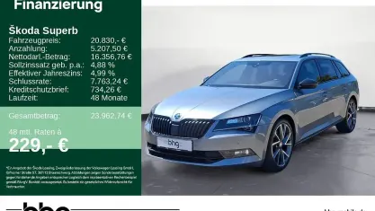 Gebraucht Skoda Superb SportLine 190 PS (139 kW) 2018 Grau Kombi