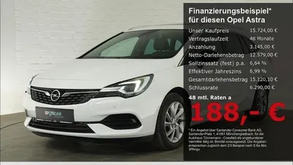 Gebraucht Opel Astra Elegance 110 PS (80 kW) 2022 Weiss Kombi