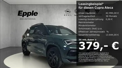 Grün Neu 2025 Cupra Ateca SUV | 42.990 € (Fairer Preis)