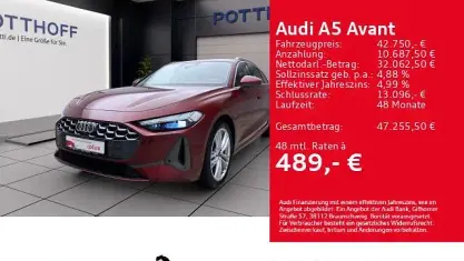 Gebraucht Audi A5 Ambiente 204 PS (150 kW) 2024 Rot Kombi