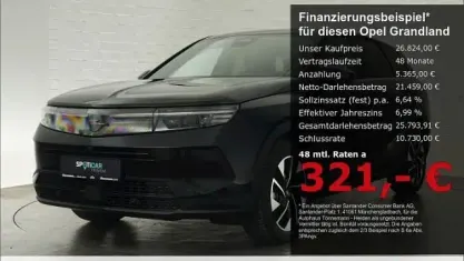 Gebraucht Opel Grandland Electric 145 PS (106 kW) 2024 Schwarz SUV