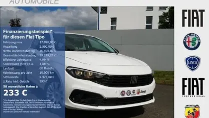 Second-hand Fiat Tipo Life 131 CP (96 kW) 2024 Alb Berlinǎ