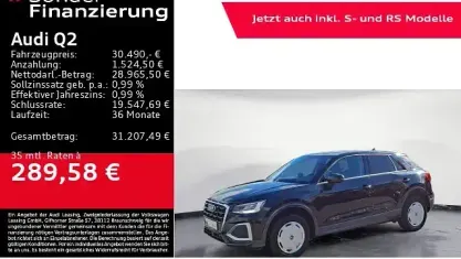 Gebraucht Audi Q2 Advanced 150 PS (110 kW) 2025 Schwarz SUV