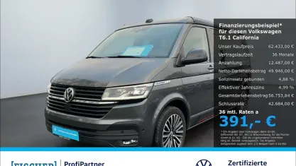 Brugt VW California Beach 204 HK (150 kW) 2022 Grå Van
