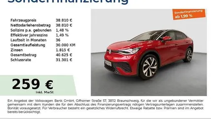 Gebraucht VW ID.5 Pro 210 kW (286 PS) 2025 Kings red metallic schwarz SUV