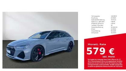 Usata Audi RS6 Sport 600 CV (441 kW) 2022 Grigio Station wagon