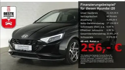 Gebraucht Hyundai i20 Prime 101 PS (74 kW) 2025 Schwarz Kleinwagen
