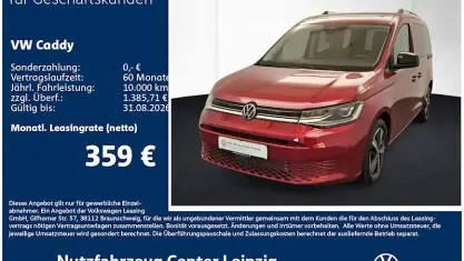 Neu VW Caddy 122 PS (89 kW) 2025 Rot Van / Kleinbus