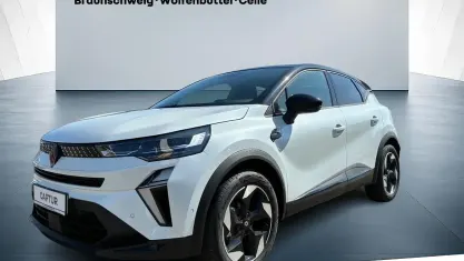 Neu Renault Captur Techno 141 PS (103 kW) 2025 Perlmuttweiß metallic, black pearlschwarz metall (weiß) SUV