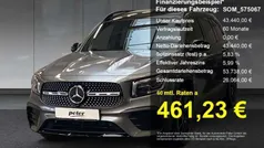 Mountaingrau met. Gebraucht 2022 Mercedes GLB220 AMG line SUV | 43.440 € (Guter Preis)