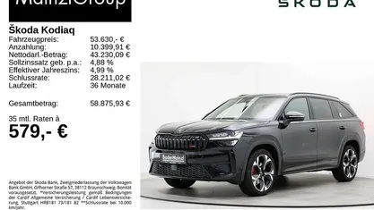 Schwarz Gebraucht 2025 Skoda Kodiaq RS SUV | 53.630 € (Fairer Preis)