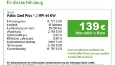 Candyweiss Gebraucht 2021 Skoda Fabia Cool Plus Limousine | 12.770 € (Guter Preis)
