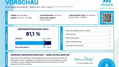 Gebraucht Mercedes GLC300e AMG 143 PS (105 kW) 2021 Graphitgrau metallic SUV
