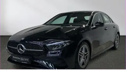 Brugt Mercedes A180 AMG line 136 HK (100 kW) 2023 Sort Sedan