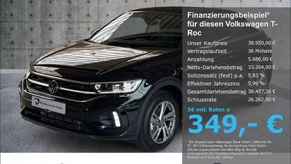 Gebraucht VW T-Roc Cabriolet R-line 150 PS (110 kW) 2025 Cabrio