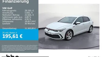 Pure white Gebraucht 2022 VW Golf VIII GTI Limousine | 28.330 € (Fairer Preis)