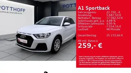 Gebraucht Audi A1 Sportback Advanced 116 PS (85 kW) 2025 Weiß Kleinwagen