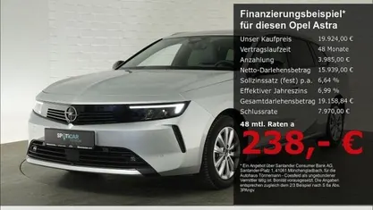Gebraucht Opel Astra Elegance 131 PS (96 kW) 2023 Kristall silber (metallic) Kombi